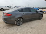 2018 Ford Fusion Se Gray vin: 3FA6P0HDXJR199935