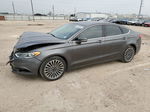 2018 Ford Fusion Se Gray vin: 3FA6P0HDXJR199935