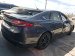 2018 Ford Fusion Se Gray vin: 3FA6P0HDXJR204017