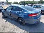 2018 Ford Fusion Se Blue vin: 3FA6P0HDXJR213137