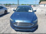 2018 Ford Fusion Se Blue vin: 3FA6P0HDXJR213137