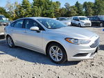 2018 Ford Fusion Se Silver vin: 3FA6P0HDXJR216264