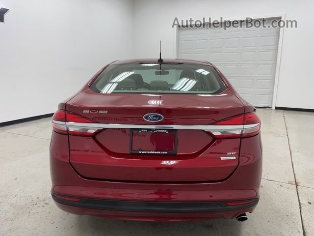 2018 Ford Fusion Se Красный vin: 3FA6P0HDXJR229497