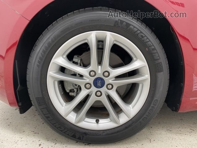 2018 Ford Fusion Se Red vin: 3FA6P0HDXJR229497