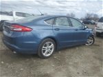 2018 Ford Fusion Se Blue vin: 3FA6P0HDXJR249992