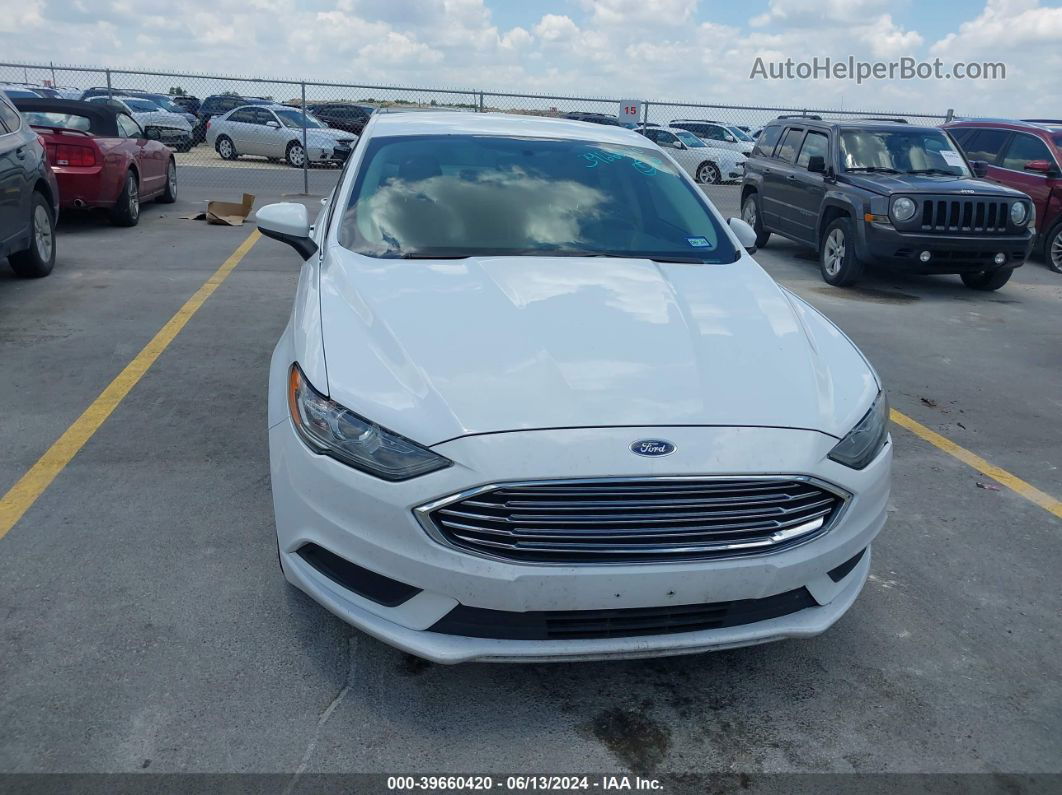 2018 Ford Fusion Se White vin: 3FA6P0HDXJR252780