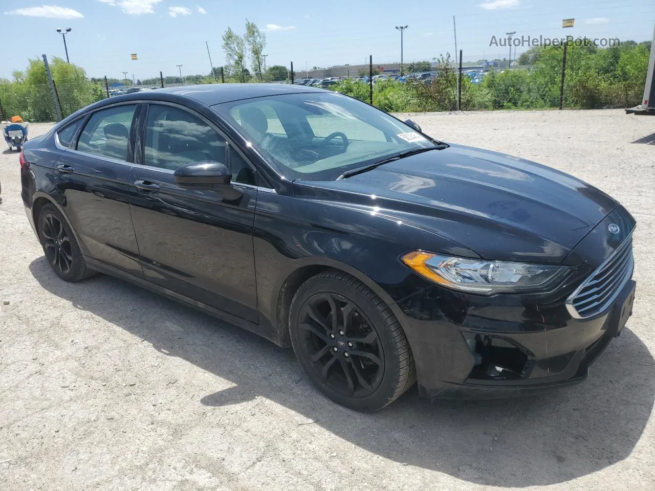 2019 Ford Fusion Se Black vin: 3FA6P0HDXKR166466