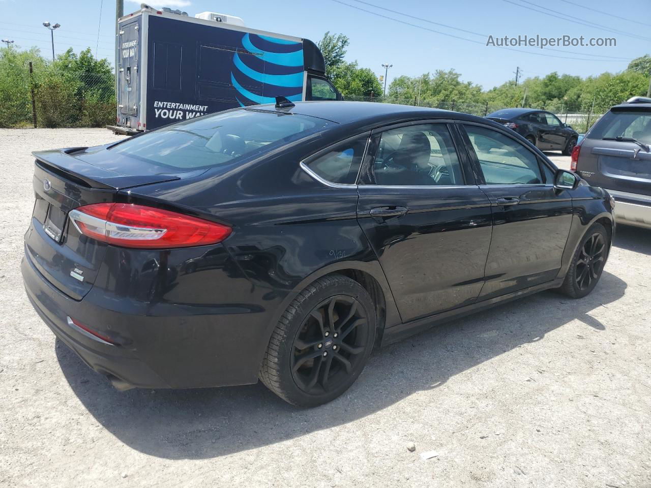 2019 Ford Fusion Se Black vin: 3FA6P0HDXKR166466