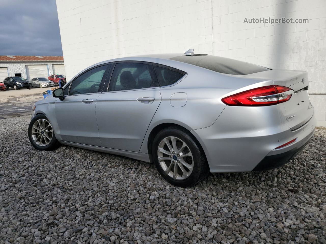 2019 Ford Fusion Se Silver vin: 3FA6P0HDXKR198575