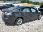 2019 Ford Fusion Se Gray vin: 3FA6P0HDXKR203466