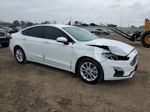 2020 Ford Fusion Se White vin: 3FA6P0HDXLR105717