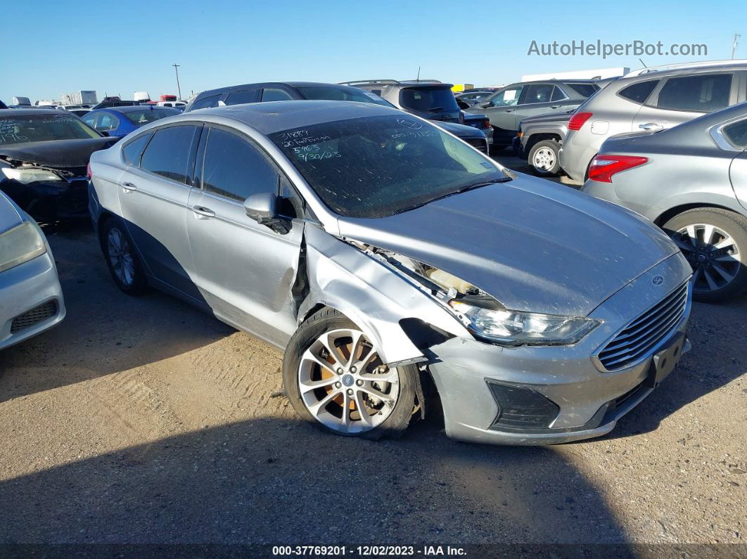 2020 Ford Fusion Se Silver vin: 3FA6P0HDXLR135963