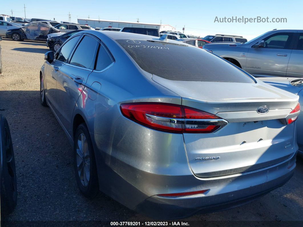 2020 Ford Fusion Se Silver vin: 3FA6P0HDXLR135963