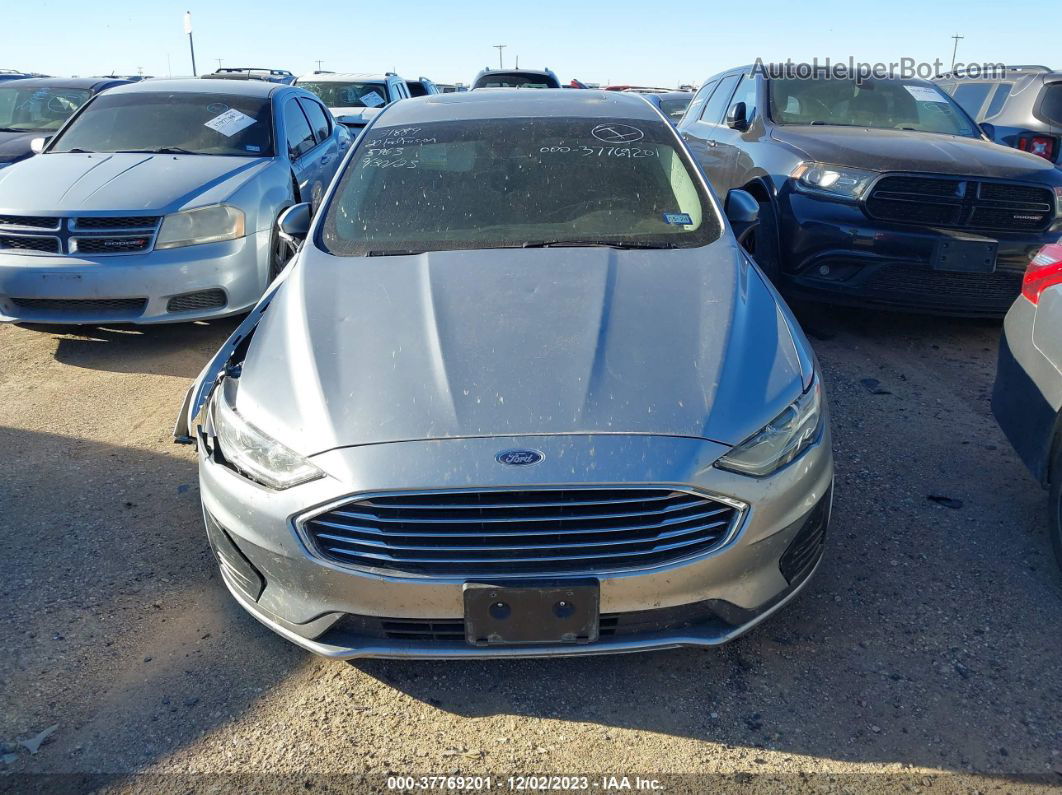 2020 Ford Fusion Se Silver vin: 3FA6P0HDXLR135963