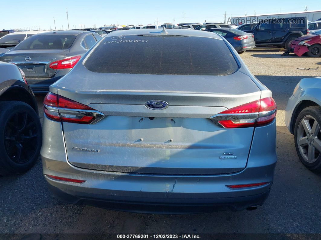 2020 Ford Fusion Se Silver vin: 3FA6P0HDXLR135963