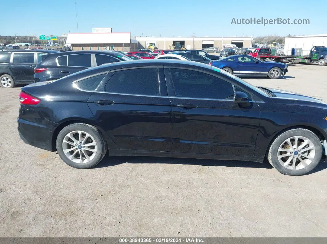 2020 Ford Fusion Se Black vin: 3FA6P0HDXLR148227