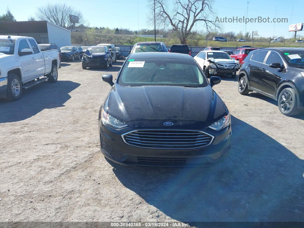 2020 Ford Fusion Se Black vin: 3FA6P0HDXLR148227