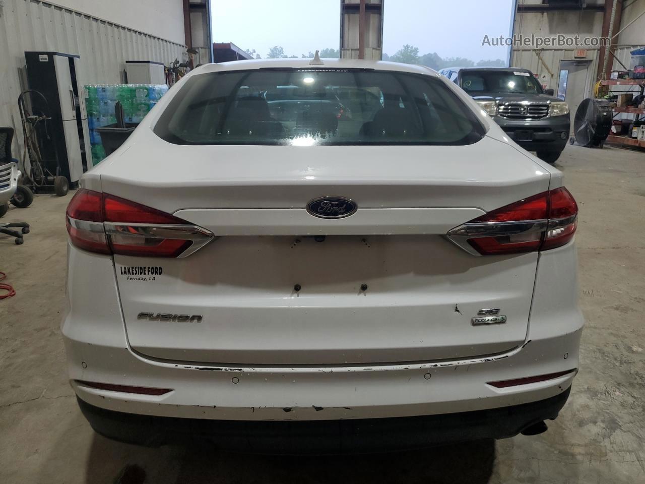 2020 Ford Fusion Se White vin: 3FA6P0HDXLR150690