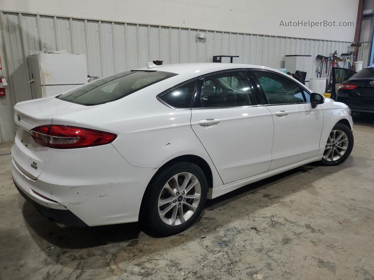 2020 Ford Fusion Se White vin: 3FA6P0HDXLR150690