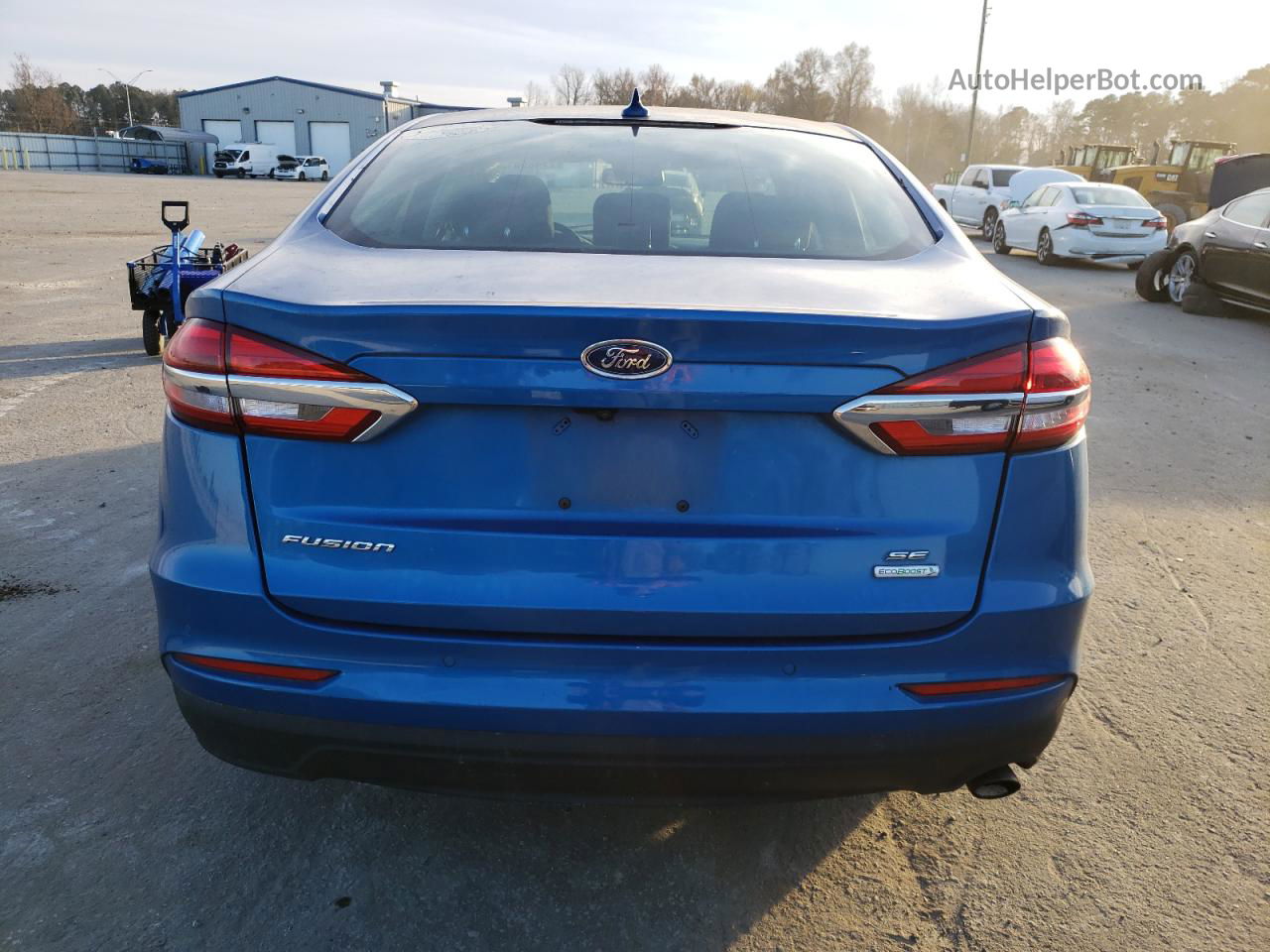 2020 Ford Fusion Se Blue vin: 3FA6P0HDXLR159664