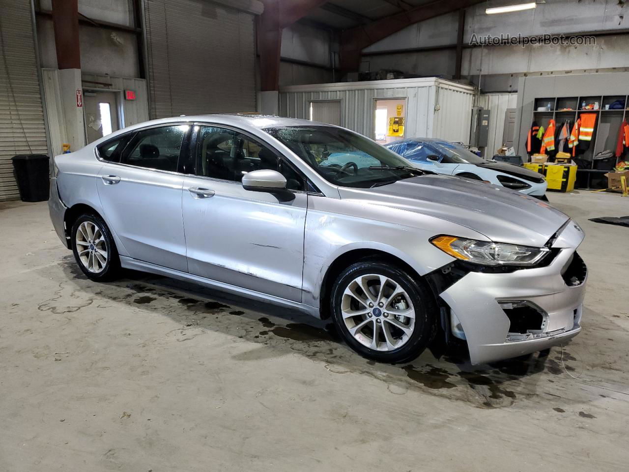 2020 Ford Fusion Se Silver vin: 3FA6P0HDXLR172625