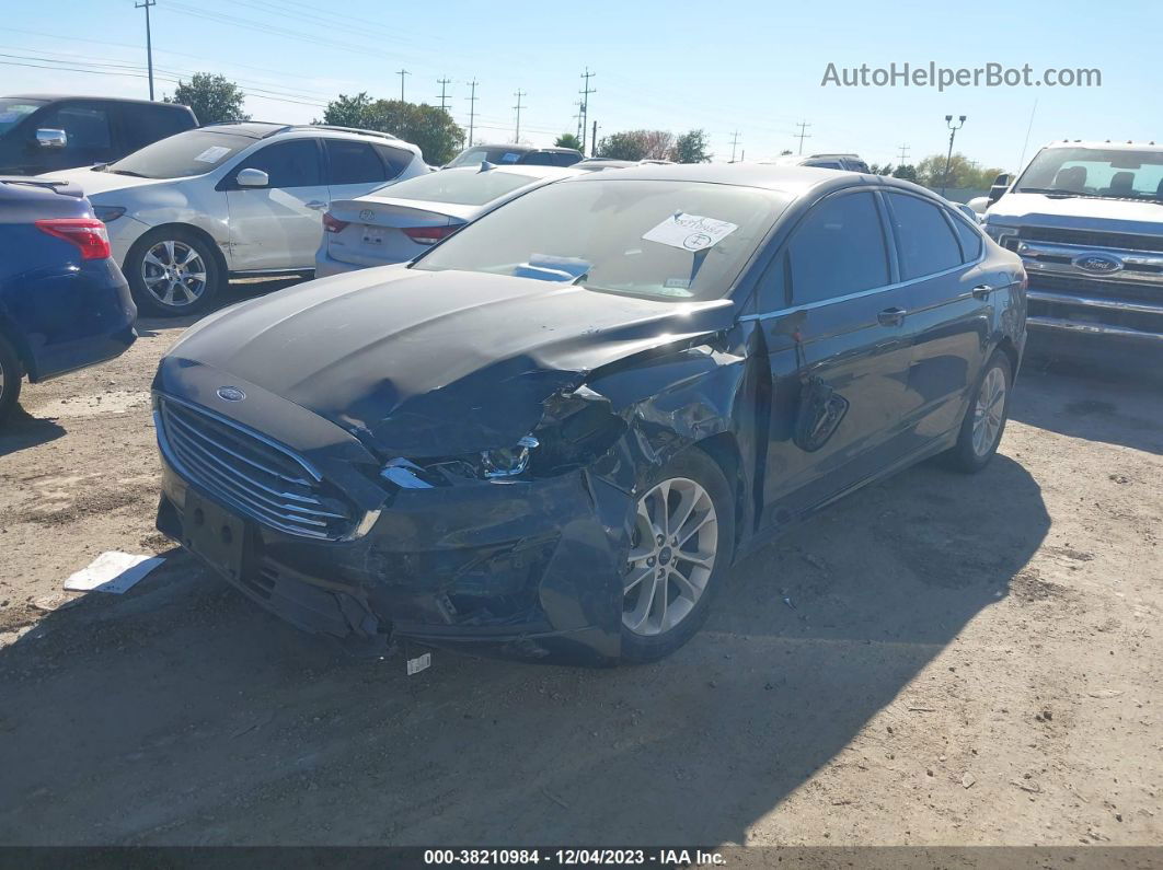 2020 Ford Fusion Se Black vin: 3FA6P0HDXLR188159