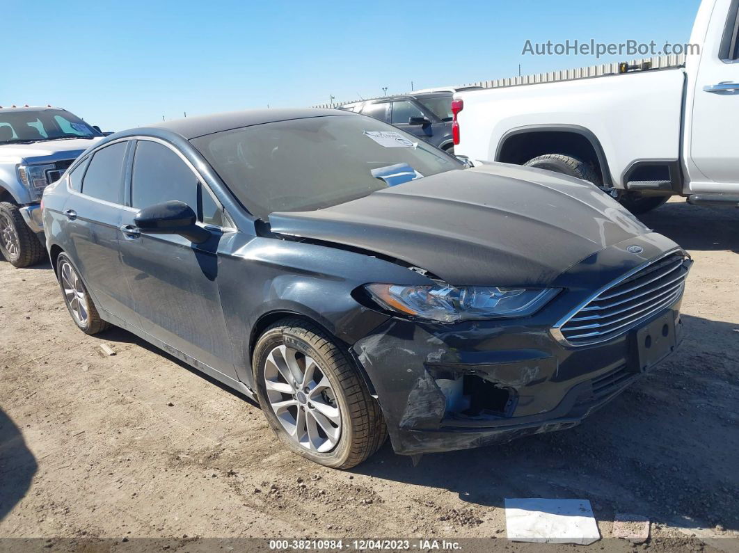 2020 Ford Fusion Se Black vin: 3FA6P0HDXLR188159