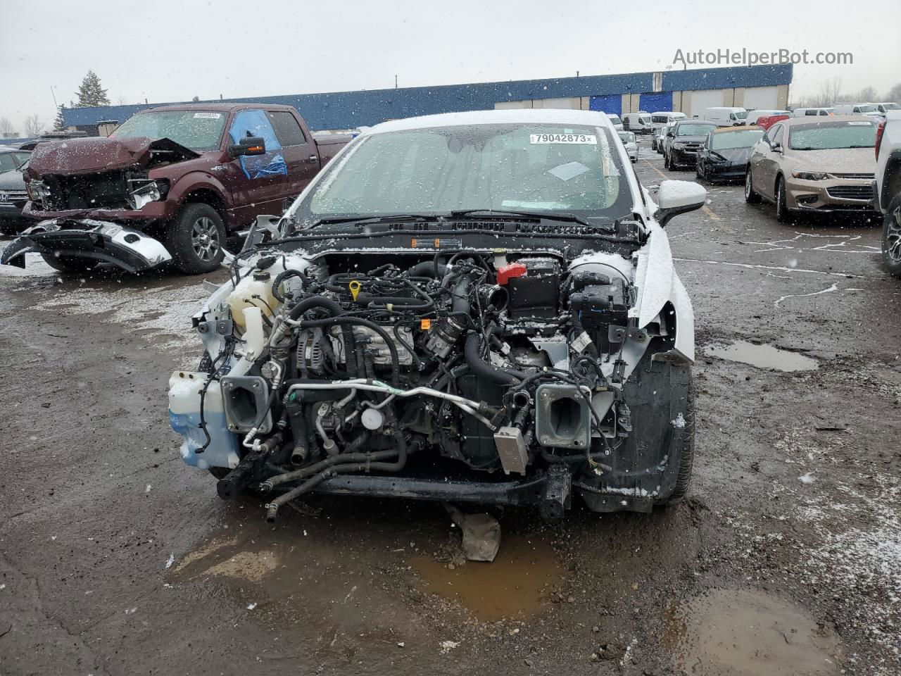 2020 Ford Fusion Se Белый vin: 3FA6P0HDXLR221113