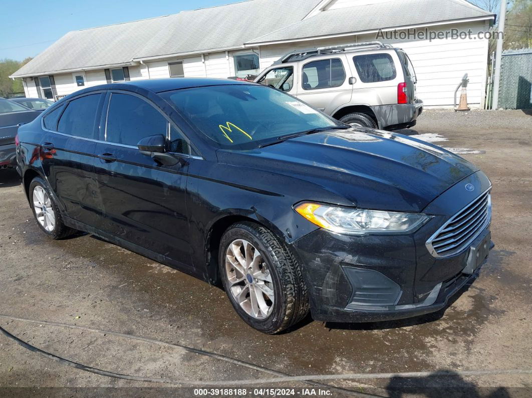 2020 Ford Fusion Se Black vin: 3FA6P0HDXLR228482