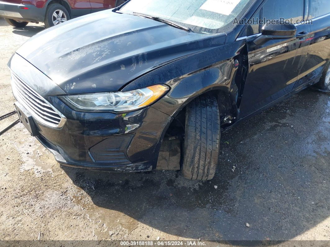 2020 Ford Fusion Se Black vin: 3FA6P0HDXLR228482