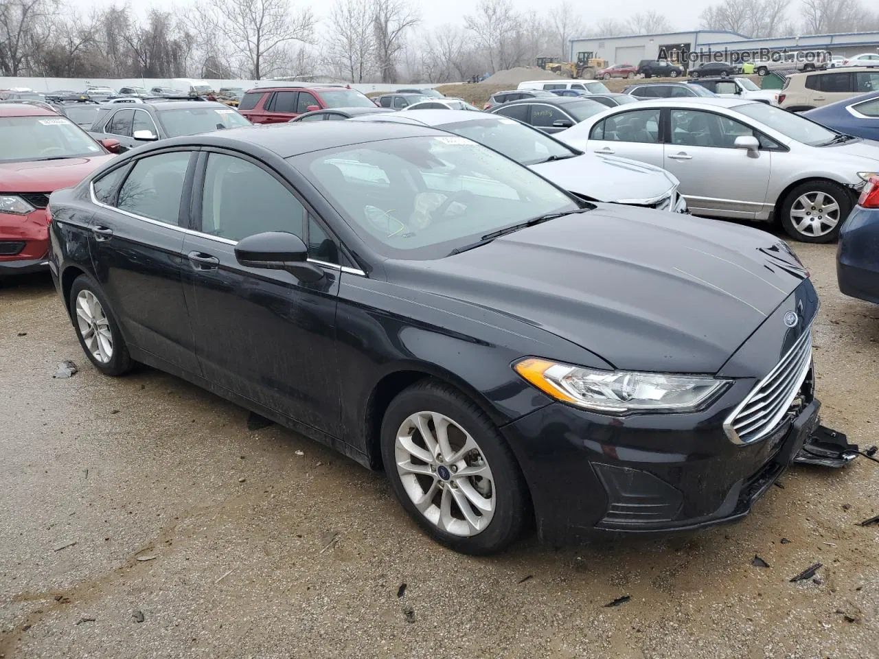 2020 Ford Fusion Se Black vin: 3FA6P0HDXLR259926