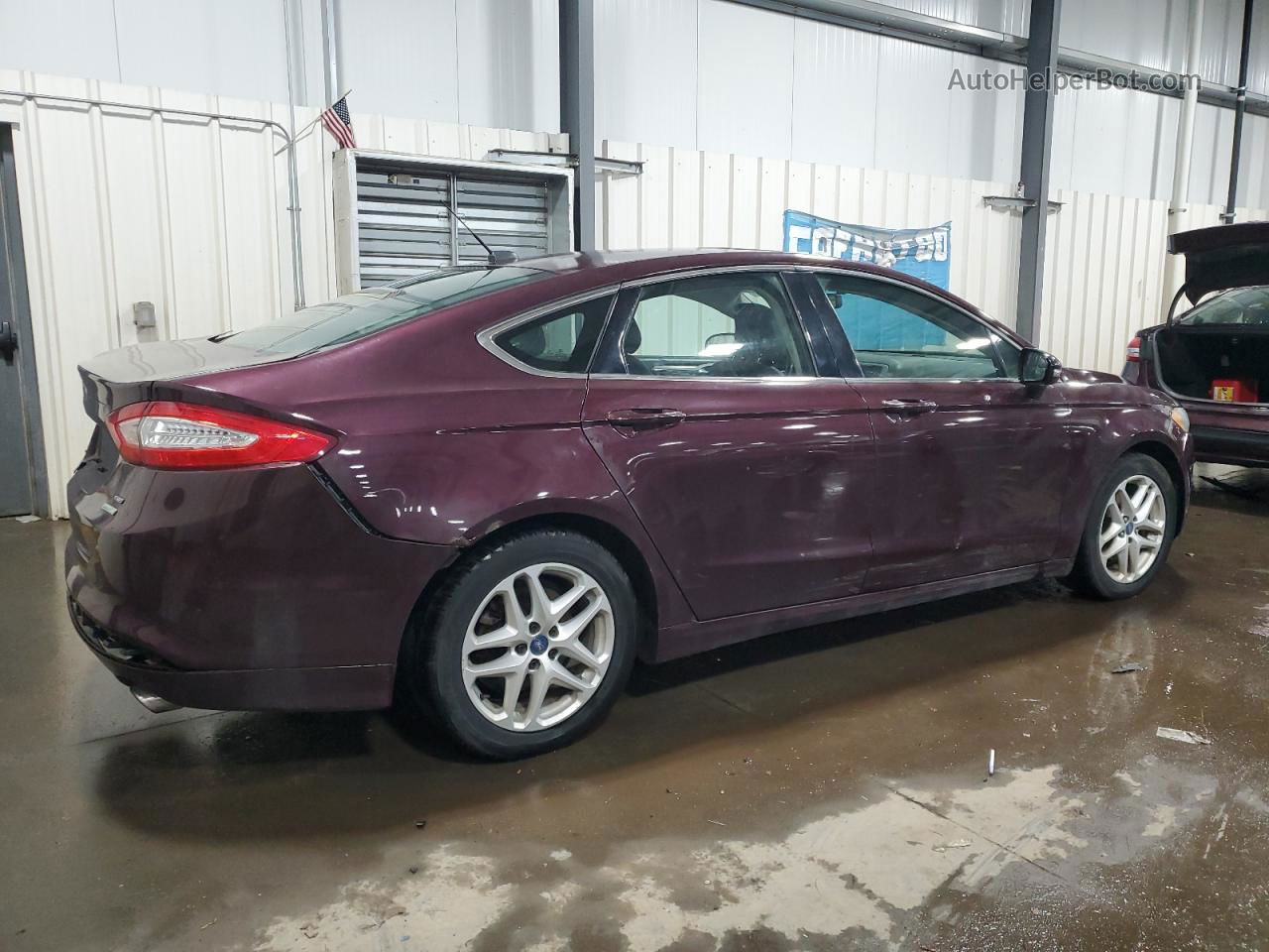 2013 Ford Fusion Se Burgundy vin: 3FA6P0HR0DR103438