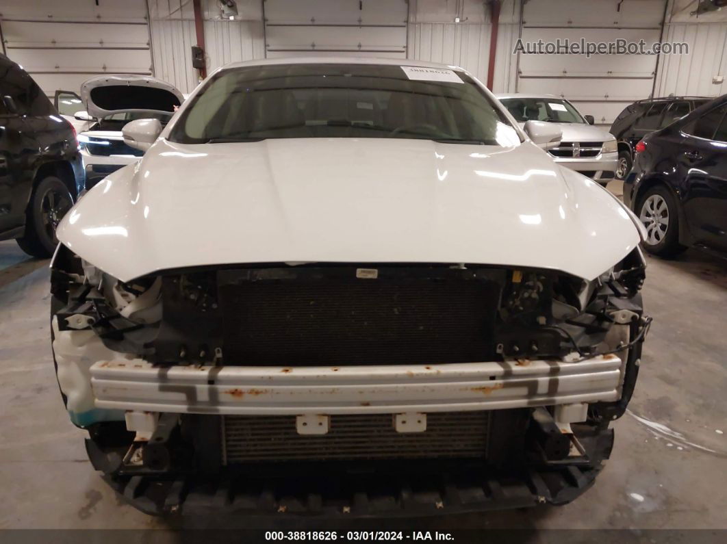 2013 Ford Fusion Se White vin: 3FA6P0HR0DR174686