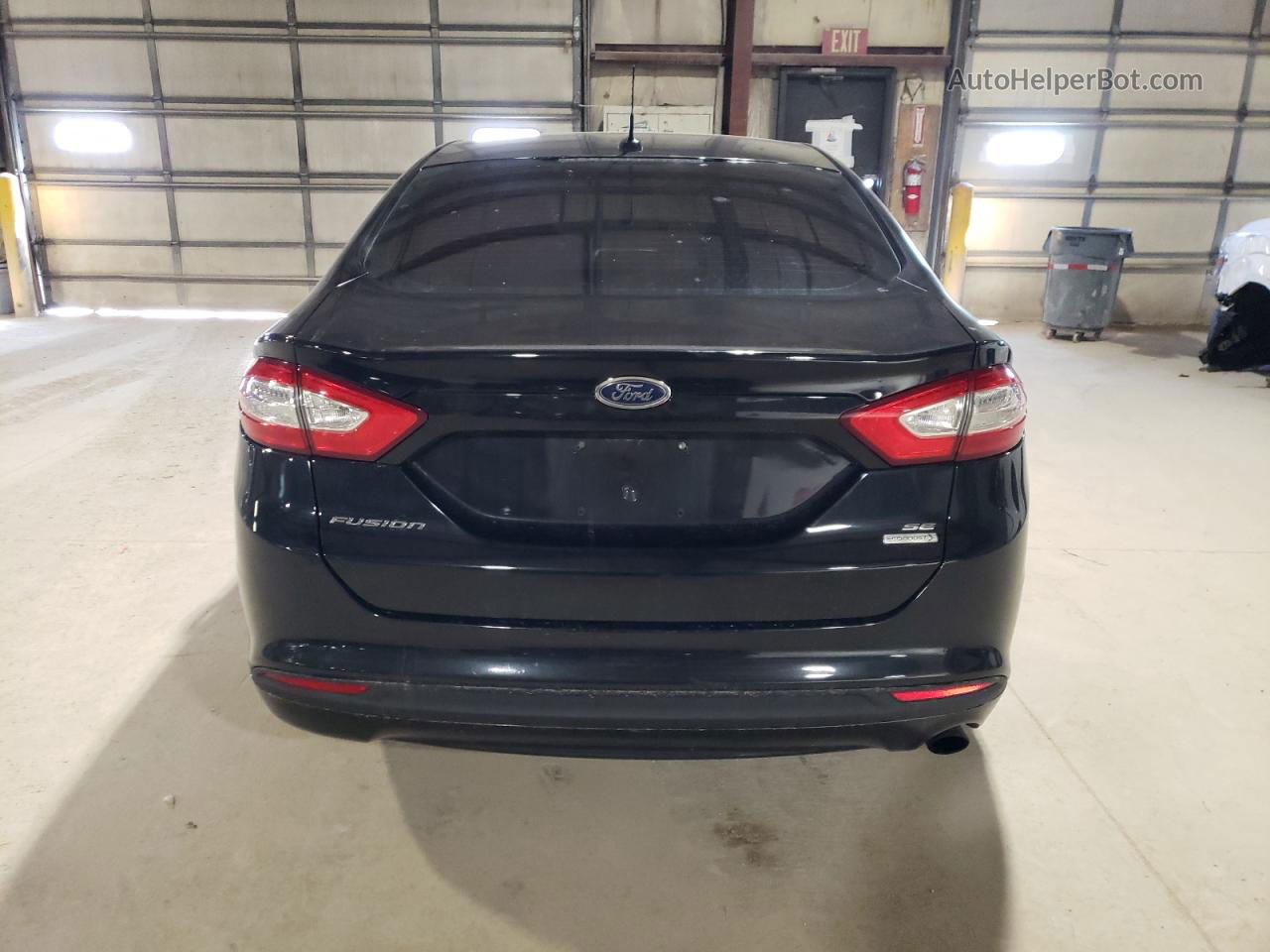 2013 Ford Fusion Se Black vin: 3FA6P0HR0DR198986