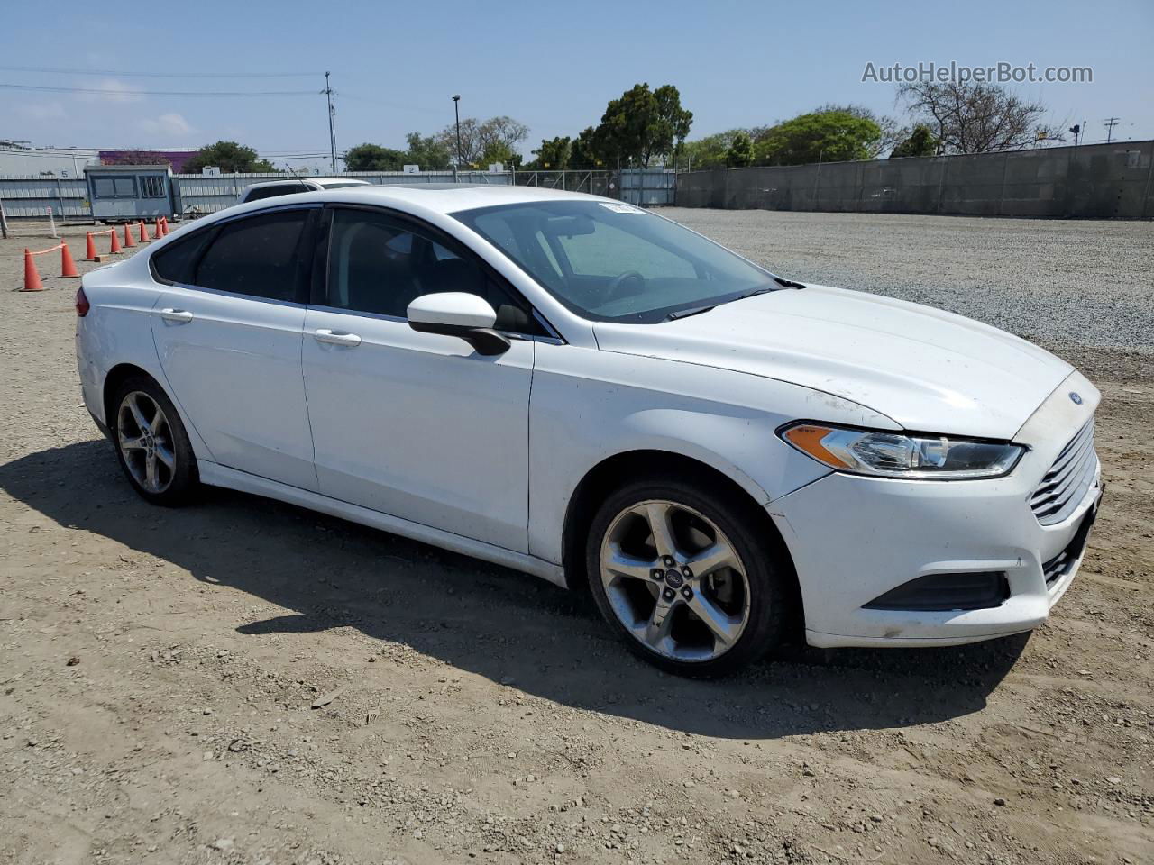 2013 Ford Fusion Se White vin: 3FA6P0HR0DR202051