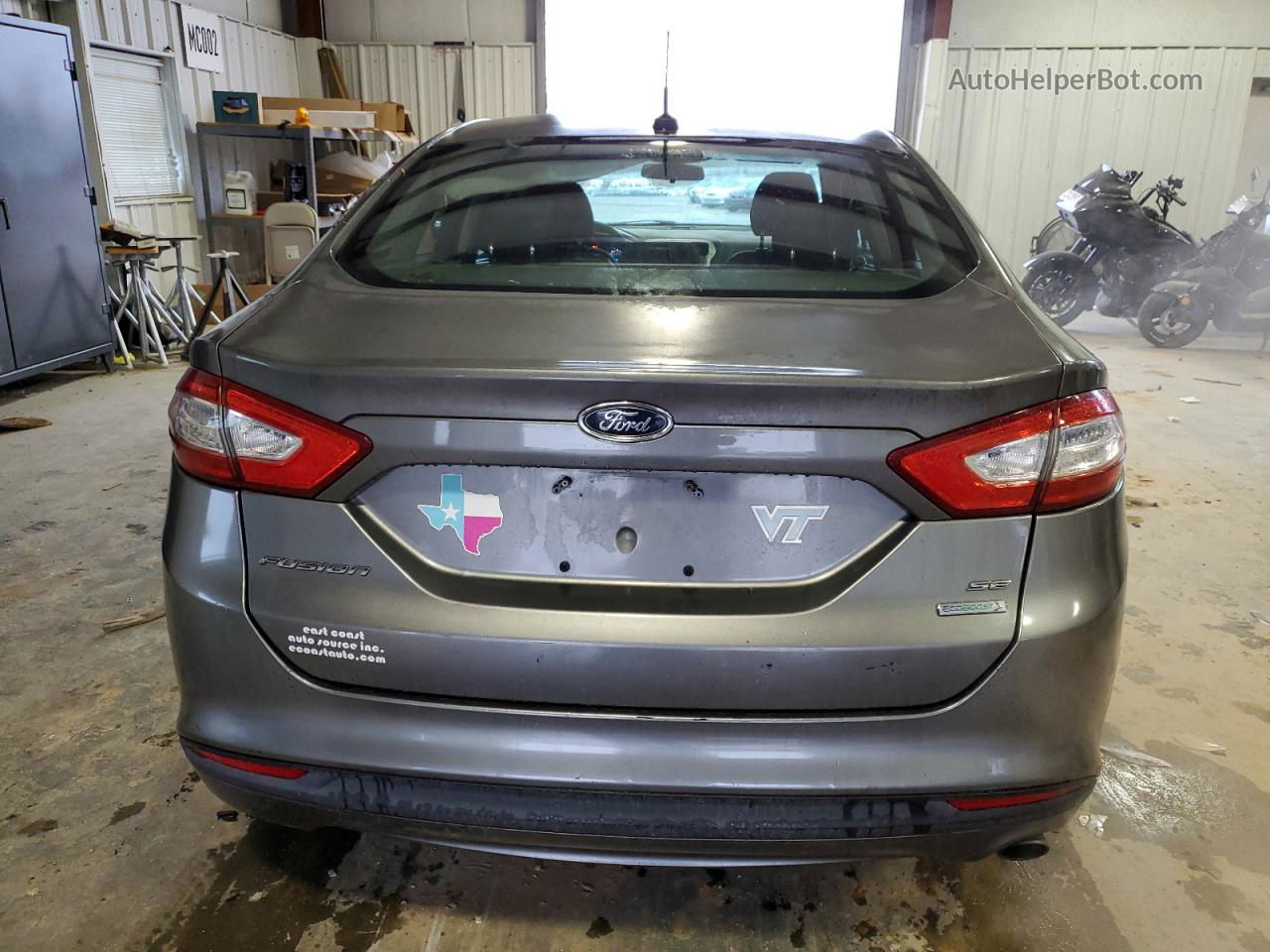 2013 Ford Fusion Se Серый vin: 3FA6P0HR0DR203457