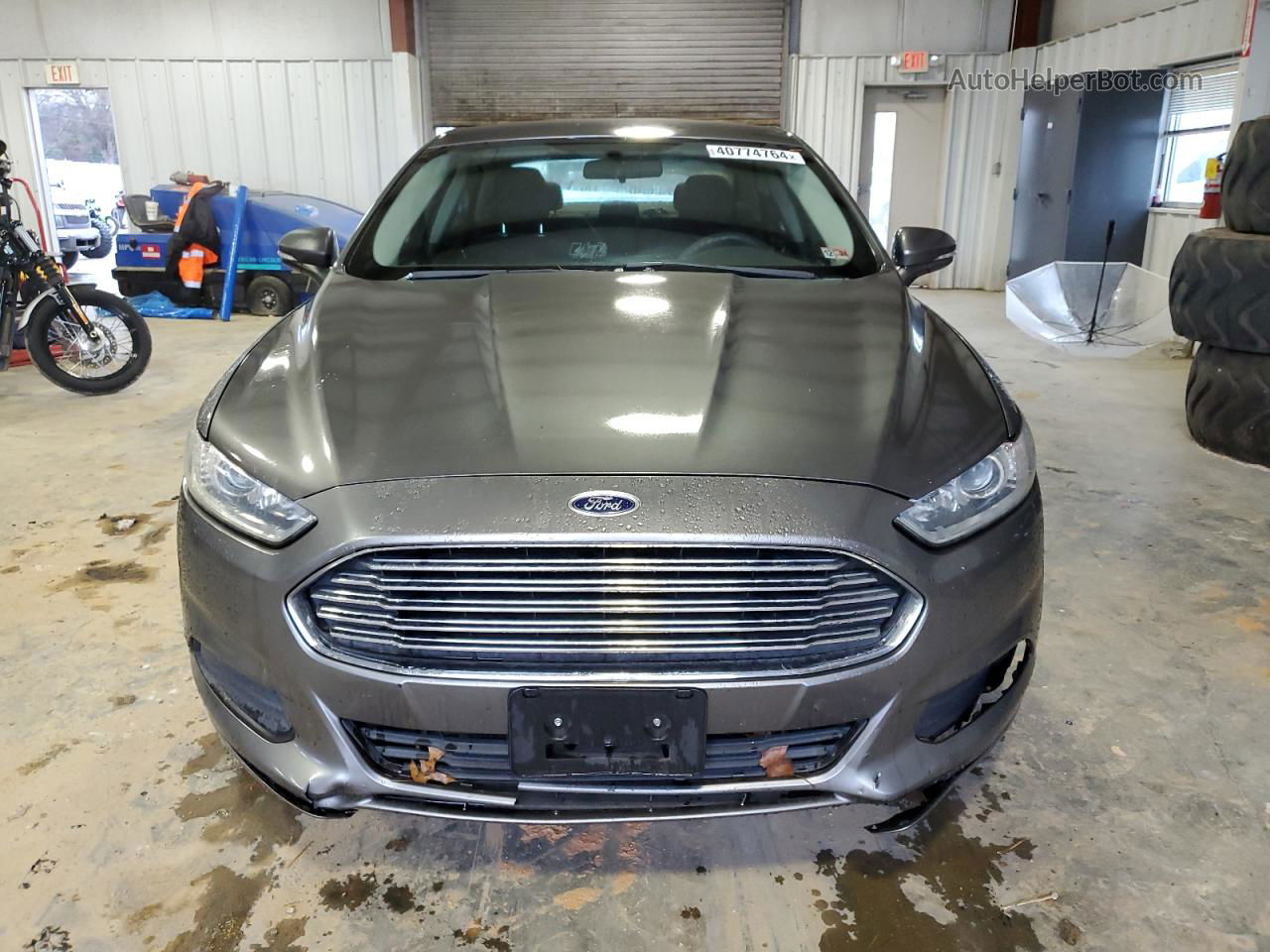 2013 Ford Fusion Se Gray vin: 3FA6P0HR0DR203457