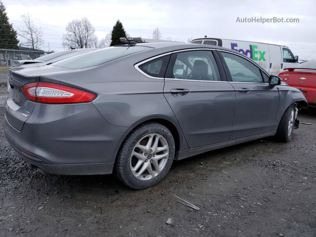 2013 Ford Fusion Se Gray vin: 3FA6P0HR0DR248236