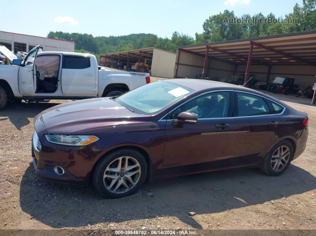 2013 Ford Fusion Se Maroon vin: 3FA6P0HR0DR248334