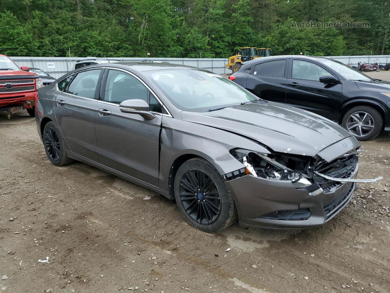 2013 Ford Fusion Se Gray vin: 3FA6P0HR0DR251833