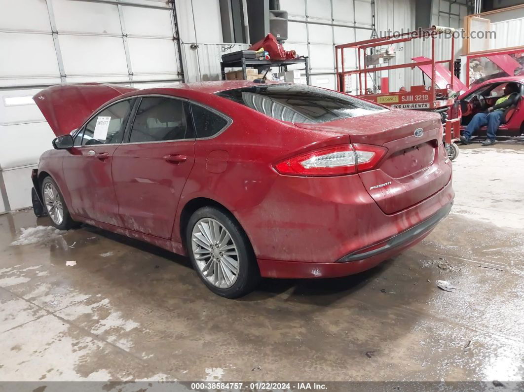 2013 Ford Fusion Se Red vin: 3FA6P0HR0DR322545