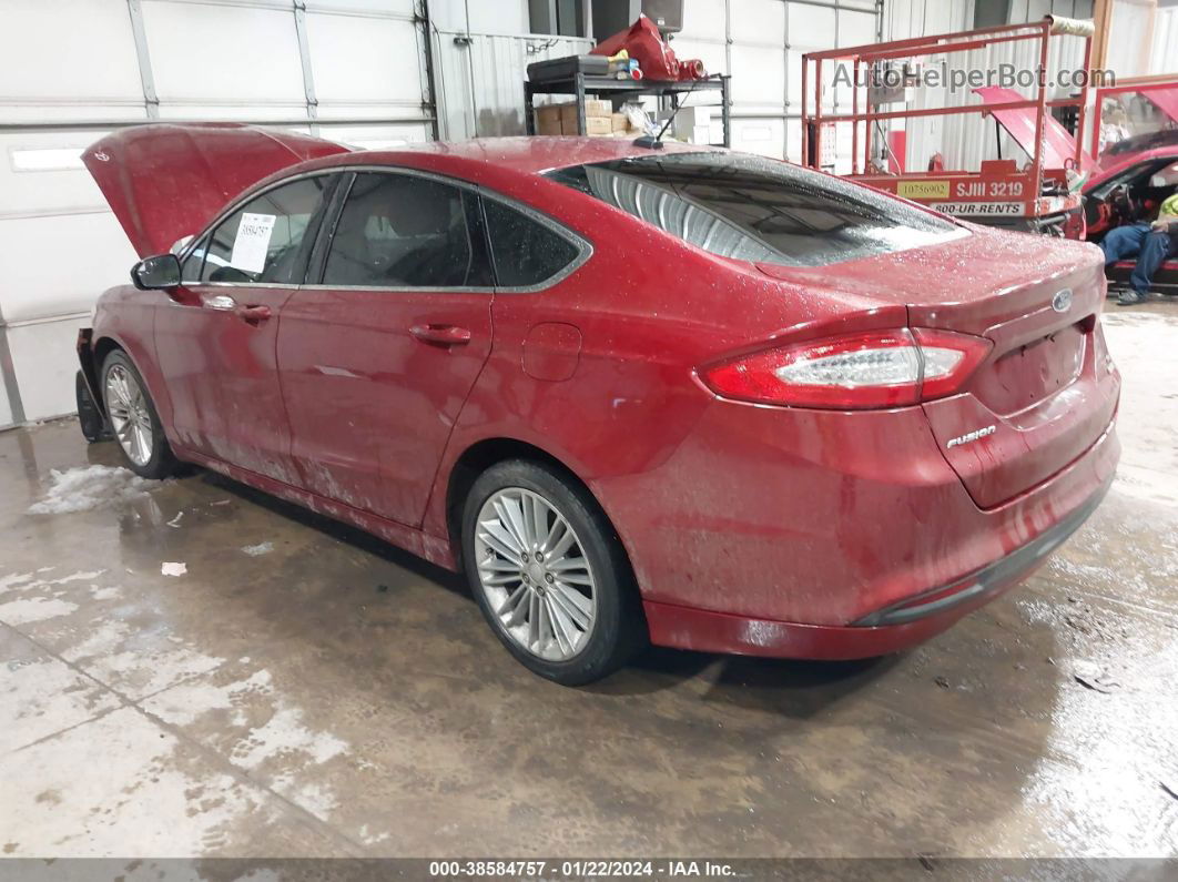 2013 Ford Fusion Se Red vin: 3FA6P0HR0DR322545