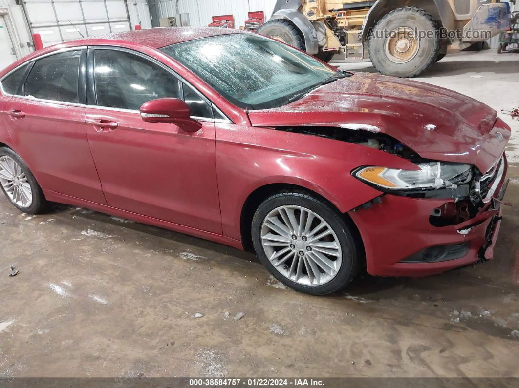 2013 Ford Fusion Se Red vin: 3FA6P0HR0DR322545