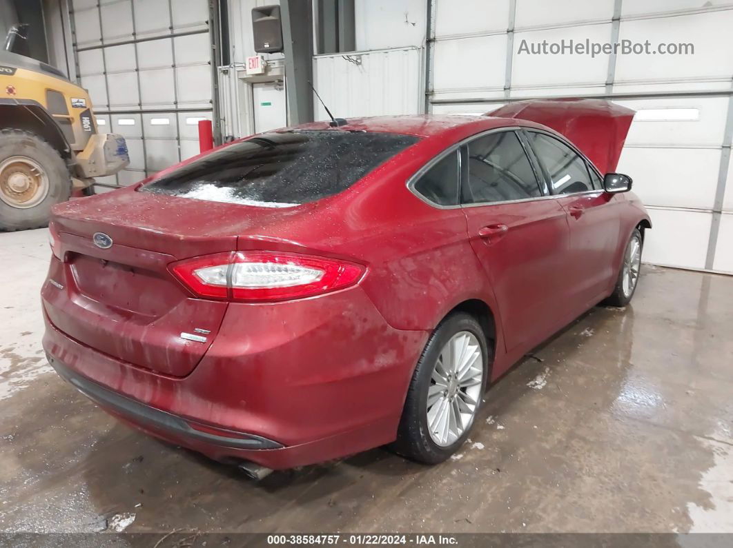 2013 Ford Fusion Se Red vin: 3FA6P0HR0DR322545