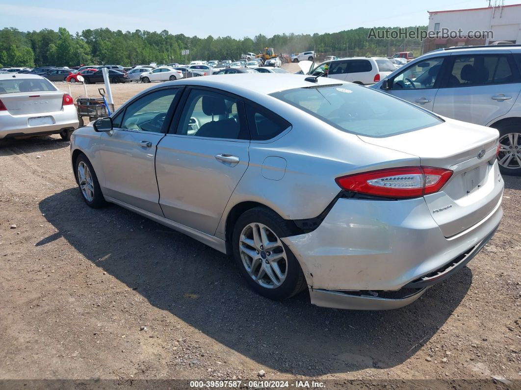 2013 Ford Fusion Se Silver vin: 3FA6P0HR0DR372457