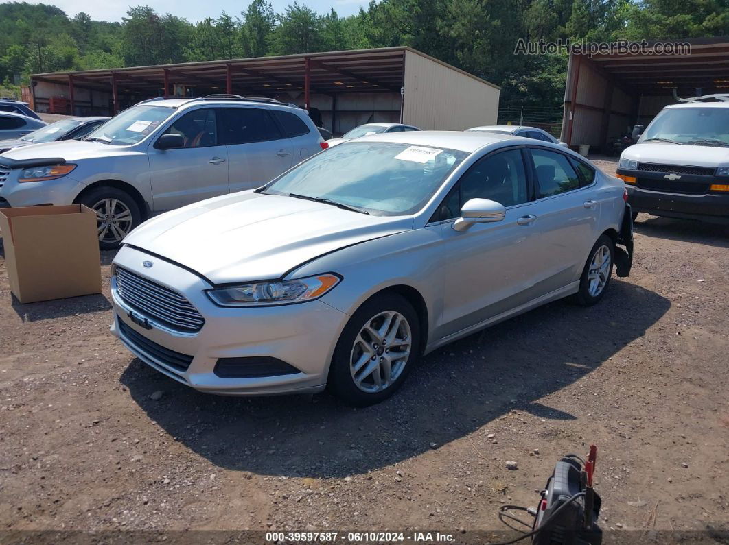 2013 Ford Fusion Se Silver vin: 3FA6P0HR0DR372457