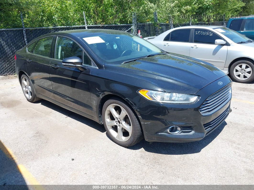 2013 Ford Fusion Se Black vin: 3FA6P0HR0DR388223