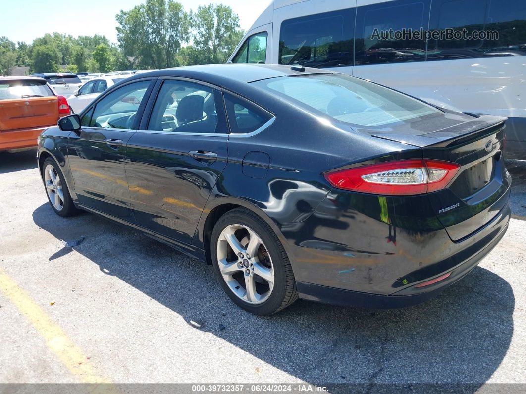 2013 Ford Fusion Se Black vin: 3FA6P0HR0DR388223