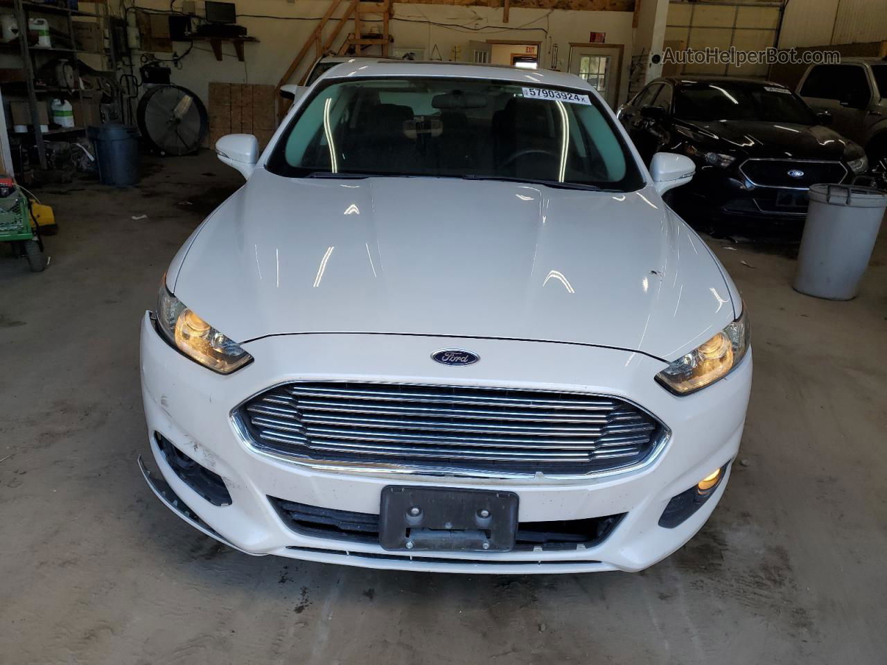 2013 Ford Fusion Se White vin: 3FA6P0HR1DR106476