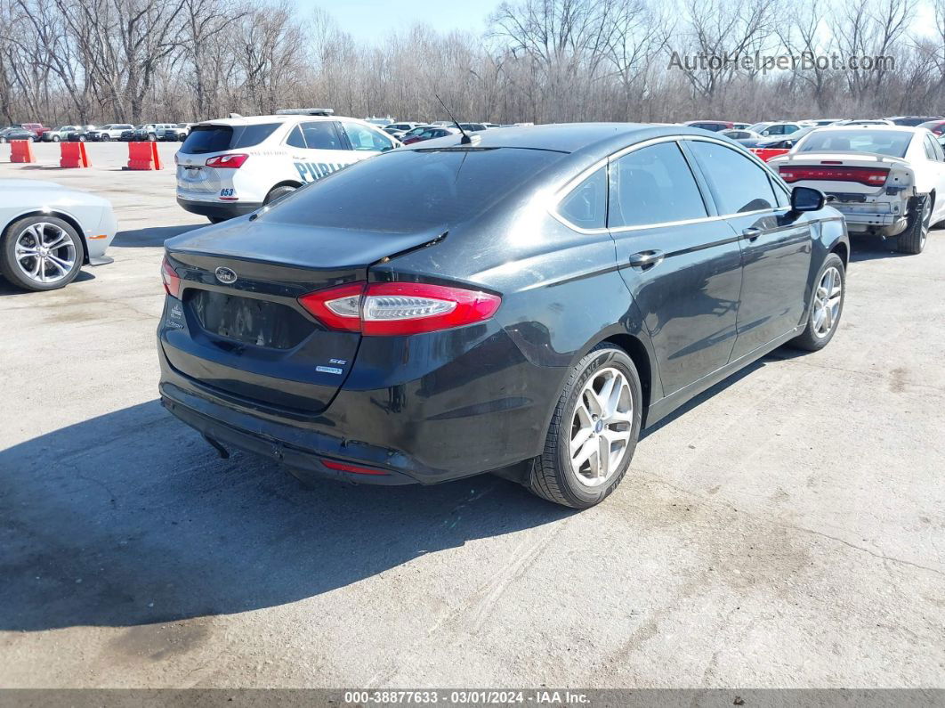 2013 Ford Fusion Se Black vin: 3FA6P0HR1DR133595